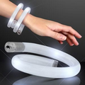 White Flash LED Wrap-Around Tube Bracelet - Blank
